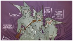 absurd_res ananafruit anthro bisexual bisexual_train border breasts brother_(lore) brother_and_sister_(lore) cattrick_lynxley collar disney dominant dominant_male english_text felid feline female group group_sex hi_res incest_(lore) kitty_lynxley leash leash_pull lucky_pierre lynx male male/female male/male mammal pawbert_lynxley profanity sex sibling_(lore) sister_(lore) small_tail tail text threesome train_position trio white_border zootopia zootopia_2
