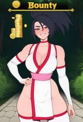 ai_generated akali big_breasts bounty confident fed jungle kunoichi league_of_legends sexy sexy_body sexy_clothing summoners_rift thick_thighs