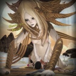 au ra from ffxiv by evisaii