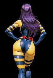 ai_generated marvel marvel_vs._capcom marvel_vs._capcom_2 psylocke purple_hair round_ass round_butt tagme video walking x-men