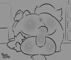 anal anal_sex animated anthro anus ass ass_up balls big_butt blush bouncing_balls bouncing_butt bouncing_penis bunymarch42 butt_focus canid canine digital_media_(artwork) duo erection fox fur genitals hair hi_res humanoid_genitalia humanoid_penis hybrid loop machine male male/male male_penetrated male_penetrating male_penetrating_male mammal nude penetration penile penile_penetration penis pounding_ass presenting presenting_hindquarters protogen rear_view sex simple_background sketch tail widescreen winteriris42