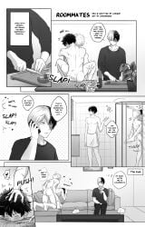 6koma abs all_fours anal anus ass back bakugou_katsuki barefoot bathroom bedroom blush boku_no_hero_academia carrying carrying_person cellphone completely_nude cooking couch feet freckles indoors izuku_midoriya katsuki_bakugou kitchen legs living_room lying male messy_hair midoriya_izuku my_hero_academia naked nude ohshidraws pectorals penis scar sex shouto_todoroki showering sitting soap spiked_hair sweat sweatdrop tododeku todoroki_shoto towel watching_television yaoi
