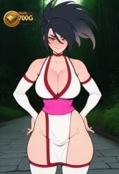 ai_generated akali big_breasts bounty confident jungle kunoichi league_of_legends sexy sexy_body sexy_clothing summoners_rift thick_thighs