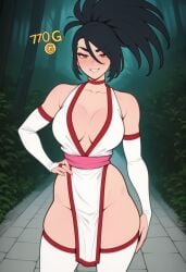 ai_generated akali big_breasts bounty confident jungle kunoichi league_of_legends sexy sexy_body sexy_clothing summoners_rift thick_thighs