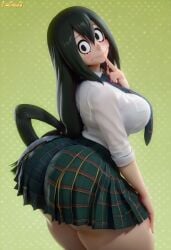 tsuyu asui from my hero academia by lucasai