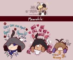 2024 2koma 3boys 4girls age_difference ahoge angry_vein animal_humanoid anus ass black_gema_gema_gang black_hat black_shoes black_tail blonde_female blonde_hair blue_bow blue_skirt bottomless bottomless_female bow brown_sandals brown_shorts bunny_ears bunny_girl bunny_tail canid canid_humanoid canine cat_girl cat_humanoid cat_tail clothed clothed_female clothed_sex clothing coo_erhard cotton_tail cross-popping_vein cum cum_in_pussy cum_inside defeated_heroine dejiko di_gi_charat dialogue dog dog_boy dog_humanoid dog_tail english_text enjoying_rape explicitly_stated_nonconsent faceless_character faceless_male female_humanoid female_penetrated female_raped from_front_position grey_pants happy heart high_heels ky_schweitzer larger_male legs_up leporid_humanoid light-skinned_female light_skin long_hair male male/female male_humanoid male_humanoid/female_humanoid male_penetrating male_penetrating_female male_raping male_raping_female male_rapist mating_press meanwhile multiple_boys multiple_females multiple_girls no_panties older_dom_younger_sub older_male older_penetrating older_penetrating_younger open_mouth open_smile pants parallel_sex penis pigtails pink_hair pink_high_heels piyoko puchiko purple_shoes pussy rabbit_humanoid rape raped_by_enemy rik_heisenberg sandals sex shorts size_difference skirt smaller_female smaller_male smile speech_bubble straight tail tail_bow tailed_humanoid tailwag teenage_female teenage_male teenager teenager_on_teenager text twintails usada_hikaru villain_on_heroine villainess white_dress white_socks white_tail yellow_tail young younger_female younger_penetrated