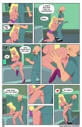 blonde_female blonde_hair blowjob dr_cahill futurama high_heels licking_pussy philip_j_fry pussy_licking sex sfan shaved_pussy standing standing_sex vaginal_penetration vaginal_sex