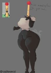 battle_for_dream_island bfb bfdi bfdia big_ass big_breasts big_pussy big_thighs cajitasecsi long_legs match_(bfdi) object_show object_shows osc slim_waist