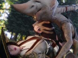 1girls 1monster 3d bdo black_desert black_desert_online blender clothed eyewear female glasses hat human human_female human_on_monster imp imp_(black_desert) ingame_model interspecies maehwa maehwa_(black_desert) male monster monster_fucker monster_on_female notablyfishy outdoor_sex outdoors panties_aside pantyhose penis player_character red_hair sex torn_pantyhose vaginal_penetration vaginal_sex veiny_penis