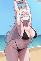 1girls 2026 2026s absurd_res absurd_resolution absurdres ai ai-created ai_art ai_assisted ai_generated armpits arms_up artist_logo artist_name athletic athletic_body athletic_female bangs beach beach_background beautiful beautiful_background beautiful_girl belly belly_button bent_forward bent_over big_breasts bikini bikini_bottom bikini_top black_bikini black_bikini_bottom black_bikini_top black_eyelashes black_eyewear black_pupils black_string_bikini blush blush_lines blushed_face blushing_at_viewer blushing_female blushing_profusely boo_(mario) booette boosette breasts busty busty_female busty_girl cammy_stretch clear_sky closed_eyes closed_mouth colored_nails crown curvaceous curvaceous_female curvaceous_figure curvy curvy_body curvy_female curvy_figure curvy_hips cute cute_expression cute_face cute_female ear exposed_belly exposed_legs exposed_thighs eyebrows eyelashes eyewear female female_focus female_only female_solo fingers_interlocked fringe front_view frontal_view girl girl_only glistening glistening_body glistening_boobs glistening_breasts glistening_legs glistening_skin glistening_thighs gold_crown half-closed_eyes headwear hi_res high_quality high_resolution highres huge_boobs huge_breasts humanoid humanoid_female large_boobs large_breasts leaning_forward legs long_hair luigi's_mansion luigi's_mansion_3 mario_(series) mario_bros mommy nail_polish nailpolish nails_painted new_super_mario_bros._u_deluxe nintendo nintendo_switch only_female pale pale-skin pale-skinned_female pale_body pale_skin pale_skinned_female princess_king_boo purple_nail_polish purple_nails sand sea seaside seductive seductive_body seductive_look seductive_mouth seductive_smile self_upload shiny shiny_body shiny_boobs shiny_breasts shiny_hair shiny_legs shiny_skin shiny_thighs sky slim_waist small_waist smile smiling smooth_body smooth_legs smooth_skin smooth_thighs standing stretching string_bikini string_bikini_bottom string_bikini_top super_crown sweat sweatdrop sweating sweaty sweaty_belly sweaty_body sweaty_boobs sweaty_booty sweaty_breasts sweaty_face sweaty_thighs swimwear the_g0at the_goat thick_thighs thighhighs thighs thin_waist tremble_lines trembling trembling_breasts trembling_legs trembling_lines video_game_character video_games water watermark white_arms white_belly white_body white_boobs white_breasts white_eyebrows white_face white_hair white_hands white_legs white_skin white_thigh_highs white_thighhighs woman_focus woman_only woman_solo young young_female