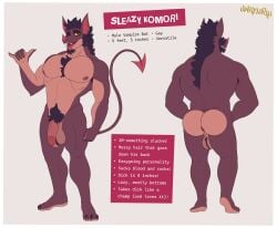 2025 absurd_res anthro anus armpit_hair ass ball_tuft balls bat bat_ears bat_nose beard black_hair body_hair bubble_butt chest_hair claws darkened_genitalia english_text facial_hair fangs feet front_view fur genitals gesture glans grin hair hairy hand_gesture hi_res humanoid_genitalia humanoid_penis leaf-nosed_bat looking_at_viewer male mammal messy_hair microbat model_sheet muscular muscular_anthro muscular_male nipple_piercing nipples nude open_mouth open_smile pecs penis piercing pink_eyes pubes purple_body purple_fur rear_view shaka_sign sharp_teeth simple_background sleazy_komori smile solo spade_tail tail teeth text tongue tongue_out tuft unrealrui vampire_bat yangochiropteran yellow_sclera