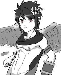 1boy angel dark_pit kid_icarus male male_only mlm4anemone nintendo solo wings