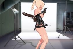 3d blonde_hair choreography dancing oo0mmd tagme tan_skin video