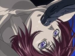 00s 2002 animated animated bible_black bible_black_gaiden bouncing_breasts breasts demon fellatio female large_breasts long_hair lowres oral purple_eyes red_hair sweat tagme takashiro_hiroko tentacle