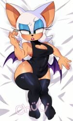 big_ass big_breasts dakimakura green_eyes latex nipple_piercing nipples rouge_the_bat sonic_the_hedgehog sweaty white_hair