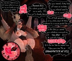 1girls 1monster black_eyeshadow black_hair black_lipstick blue_eyes blush bottomless catholicism church church_interior clothed cock cum cum_in_pussy cum_inside cum_leaking cum_on_breasts cum_on_face demon eyes_rolling_back female fishnets fucked_into_submission fucked_senseless giant_penis goat goat_demon goat_horns goth hair half-dressed impregnation interspecies_impregnation mind_break mind_control nun nun's_habit nun_outfit pleasure_face pubic_tattoo regan_blair_(reganblair666) reganblair666 religion reverse_suspended_congress ripped_clothing running_mascara sacrilegious skull_head skull_mask smudged_makeup tattoo tears tongue_out tongue_piercing vaginal_penetration vaginal_sex wet_pussy