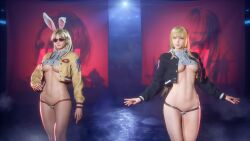 big_breasts blonde_hair bunny_ears emilie_de_rochefort female female_only mod nfl nina_williams san_francisco_49ers sunglasses tekken tekken_8 thick_thighs underboob