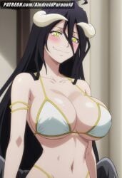 ai_generated aindroidparanoid albedo_(overlord) ass ass beach big_ass big_breasts big_butt bikini black_hair busty curvy cute demon_girl fat_ass female female_only hips huge_ass huge_breasts large_ass large_breasts legs long_hair narrow_waist overlord_(maruyama) slim_waist stable_diffusion swimsuit thick_ass thick_thighs voluptuous waist wide_hips wings yellow_eyes