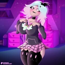 emberlynn_pinkle emberlynn_pinkle_(human_form) facuwu696art helluva_boss tagme vivienne_medrano vivziepop