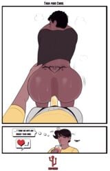 1boy 1girls anal ass big_ass chris_colte_(jamesab) dark-skinned_female dark-skinned_femboy dark-skinned_male dark_skin female femboy femdom fruit_basket_(jamesab) girly jamesab male non_canon original_character pegging sex sissy strap-on tara_mankai_(jamesab) tramp_stamp