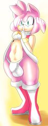 1futa amy_rose bulge futanari intersex smilebomb solo_futa sonic_(series)