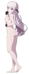 1girls ass braid breasts completely_nude danganronpa danganronpa:_trigger_happy_havoc danganronpa_(series) female female_only human kirigiri_kyouko nanikairu nipples pasya-pasya solo tagme