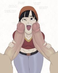 1girls 2boys1girl big_ass big_balls big_breasts big_butt big_penis dragon_ball_gt flat_chest flat_chested jayden_jayo22 multiple_boys multiple_males multiple_penises pan_(dragon_ball) small_breasts young young_female young_woman younger_female