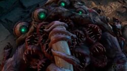 3d_animation animated bloodborne coot27 duo_focus eldritch_abomination eldritch_horror fromsoftware huge_cock larger_female licking_penis long_tongue multi_eye nightmare_fuel nightmare_waifu no_sound sharp_teeth stroking_penis tagme tentacle tonguejob video winter_lantern