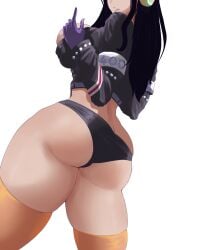 1girls ass ass_focus big_ass dat_ass female female_only from_behind huge_ass huge_breasts large_ass large_breasts nico_robin one_piece one_piece:_egghead_arc panties shishiou11 solo tagme thick_thighs