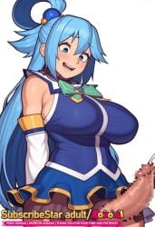 1futa 1girls ai_generated aqua_(konosuba) ass_visible_through_thighs blush breasts buldge cowboy_shot cum cum_drip cumshot feet_out_of_frame from_front_position futa_focus futa_only futanari futanari_masturbation huge_balls huge_breasts huge_butt huge_cock huge_testicles huge_thighs kono_subarashii_sekai_ni_shukufuku_wo! konoai legs legs_together long_hair penis penis_out precum presenting_penis solo solo_female solo_focus solo_futa testicles