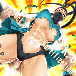 1girls abs ahe_gao alternate_breast_size big_breasts black_hair breasts censored cleavage clothed_sex cum cum_in_pussy cum_inside erect_nipples female fushisha_o half_mask heart huge_breasts ibuki_(street_fighter) impregnation k.o. lactation lactation_through_clothes large_breasts mask mosaic_censoring muscular_female panties penis pussy school_uniform sex skirt solo_focus straight street_fighter street_fighter_v sweat text toned torn_clothes underboob underwear vaginal_penetration