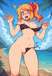 ai_generated anime_style big_ass big_breasts blonde_hair blue_eyes nenena pigtail uwusite