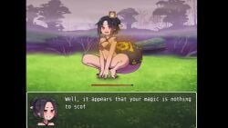 dialogue estella_(lost_treasures) fart fart_cloud farting fox_ears fox_girl gameplay lost_treasures shorts sound tagme tail video