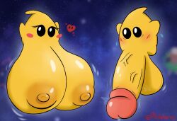 ball_with_hyper_features big_breasts big_penis female huge_breasts huge_cock luma mario_(series) nintendo nude penis philahorns small_but_busty small_but_hung super_mario_galaxy waddling_head