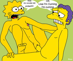 breasts color exposed_breasts female human lisa_simpson male moe_szyslak pussy sex sino straight the_simpsons vaginal_penetration yellow_body yellow_skin