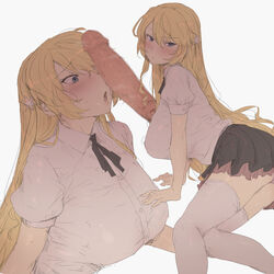 blonde girl (mdf an) from original by mdf an