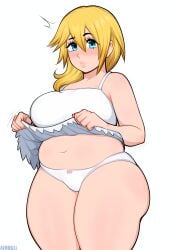 ai_generated chubby huge_breasts kingdom_hearts namine white_dress