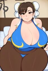 ai_generated chubby chun-li huge_breasts street_fighter