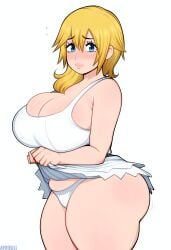 ai_generated chubby huge_breasts kingdom_hearts namine white_dress