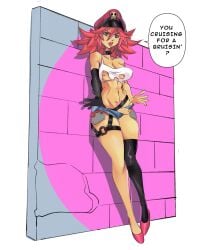 2d athletic athletic_futanari busty capcom english_text final_fight full_body futa_focus futa_only futanari hourglass_figure penis penis_slip poison_(final_fight) skimpy skimpy_clothes speech_bubble street_fighter tagme text thesquiddycipher wide_hips