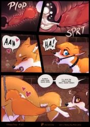 aki_(rukifox) animal_genitalia animal_penis ball_gag blue_eyes bodily_fluids bondage bondage bound canid canine canine_genitalia canine_penis canis cervical_contact comic cum cum_in_uterus cum_in_vagina cum_inside dialogue doggy_style domestic_dog dominant dominant_male english_text female female_feral feral feral_on_feral fox from_behind_position fur gag genital_fluids genitals group hi_res internal knot knotted_penis knotting male male_feral mammal open_mouth orange_body orange_fur penetration penis questionable_consent raised_tail red_fox rukifox sex shiba_inu spike_(rukifox) spitz submissive submissive_female tail tail_tied tape text tongue true_fox uterus vaginal_penetration vaginal_penetration yui_(rukifox)