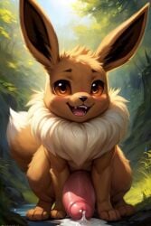 ai_generated big_penis cum eevee pokemon small_but_hung