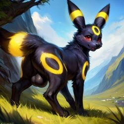 ai_generated ass big_balls feral pokemon umbreon