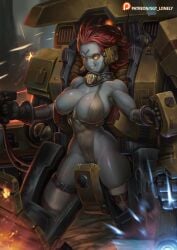 alien alien_girl alternate_version_available blue_skin sgt_lonely tau warhammer_(franchise) warhammer_40k