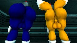 2boys 3d anthro anus ass balls brainwashing bucket bucket_on_head chum_bucket_bucket_helmet footwear fox furry gloves headwear hedgehog helmet huge_butt hypnosis hypnotic_clothing hypnotic_helmet indoors male male_only malesub mind_control presenting presenting_hindquarters sega sfm sonic_(series) sonic_the_hedgehog sonic_the_hedgehog_(series) source_filmmaker standing supaphreak tails tails_the_fox tech_control