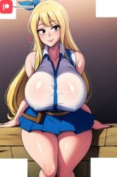 ai_generated big_ass big_breasts fairy_tail long_hair lucy_heartfilia milf tktbro very_long_hair