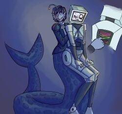 duo fish fish_tail handjob male merfolk merman p.ai.nter_(pressure) pressure_(roblox) roblox roblox_game robot robot_boy robot_joints robot_on_human robotic sebastian_solace sex simple_background sitting_on_lap tagme tagme_(artist) wireplay