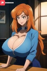 ai_generated big_ass big_breasts jujutsu_kaisen kugisaki_nobara milf tktbro very_long_hair