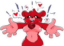 anthro anthro_on_anthro anthro_only bear bere_dolly_art bobby_bearhug critters_(poppy_playtime) furry_only no_humans pink_belly poppy_playtime poppy_playtime_(chapter_3) red_body red_fur red_skin sex smiling_critters tagme