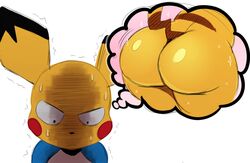 big booty pikachu from nintendo by sssonic2